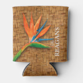 Personalisierter Bird of Paradise Tropical Dosenkühler (Vorderseite)