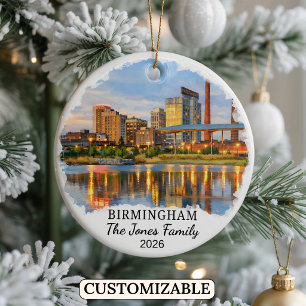 Personalisierter Birmingham-Schmuck, Benutzerdefin Keramik Ornament