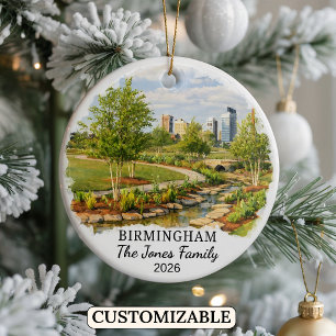 Personalisierter Birmingham-Schmuck, Benutzerdefin Keramik Ornament