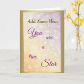 Personalisierter Birthday Luxus und modernes Desig Karte (Gelbe Blume)