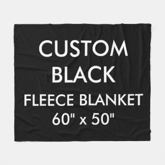 Personalisierter BLACK 60" x 50" Fleece Blanket