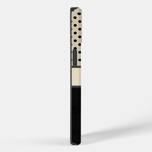Personalisierter Black Classic Dots Handy-Fall Case-Mate iPhone Hülle (Rückseite / Rechts)