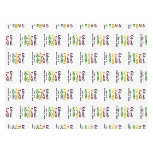 Personalisierter BLACK HISTORY MONAT Tischdecke (Vorderseite (Horizontal))