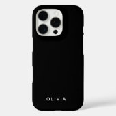 "Personalisierter Black Phone Case mit Individuell (Rückseite)