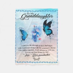 Personalisierter Blankenschmetterling für meine E Fleecedecke