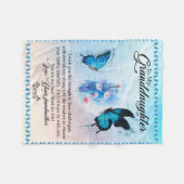 Personalisierter Blankenschmetterling für meine En Fleecedecke (Vorderseite (Horizontal))