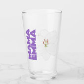 Personalisierter Bläserglas-Cup mit Lippendesign Glas (Vorderseite)