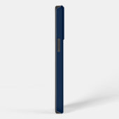 Personalisierter, blau-weißer Skriptname iPhone Hülle (Rechte Seite)