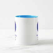 Personalisierter Blaue Böse Augapfel Amulett Tasse (Zentrum)