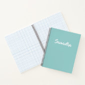 Personalisierter blauer benutzerdefinierter Name Notizblock (Innenseite)
