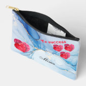 Personalisierter blauer Farbbeutel Zubehörtasche (Offen)