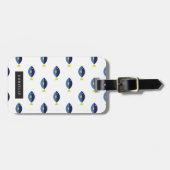 Personalisierter | blauer Geruch Gepäckanhänger (Vorderseite horizontal)