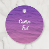 Personalisierter blauer Glitzer Dolphin Rosa und L Geschenkanhänger (Rückseite)