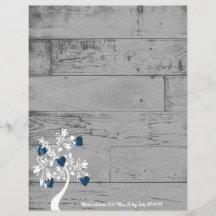 Personalisierter Blauer Herzbaum