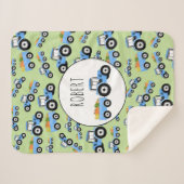 Personalisierter blauer LKW-Landbau Sherpadecke (Vorderseite (Horizontal))