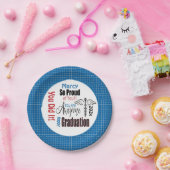 Personalisierter blauer medizinischer Beruflicher Pappteller (Party)