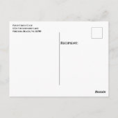 Personalisierter Blauer Nebel Schess Piece King Postkarte (Rückseite)