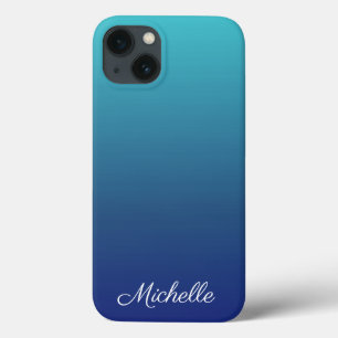 Personalisierter, blauer Ober-Farbverlauf Case-Mat Case-Mate iPhone Hülle