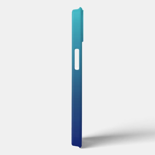 Personalisierter, blauer Ober-Farbverlauf Case-Mat Case-Mate iPhone Hülle (Rückseite / Rechts)