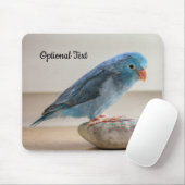 Personalisierter Blauer Parrotlet-Bird Mousepad (Mit Mouse)