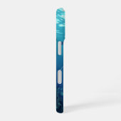 Personalisierter blauer Quallen-Ozean iPhone 16 Hülle (Rechte Seite)