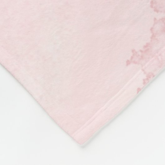 Personalisierter Blauer Rosa Schmetterling Fleecedecke (Ecke)