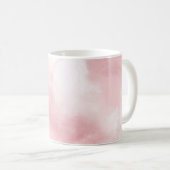 Personalisierter Blauer Rosa Schmetterling Kaffeetasse (VorderseiteRechts)