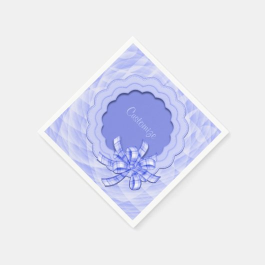 Personalisierter blauer Skalpell Serviette (Ecke)