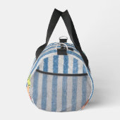 Personalisierter blauer Streifen  Duffle Bag (Rechts)