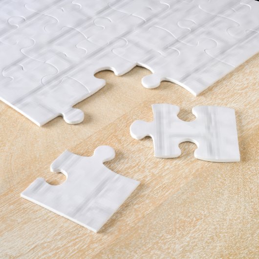 Personalisierter blauer und weißer Baseball Jersey Puzzle (Seite)