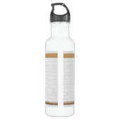 Personalisierter blauer und weißer Basketball Trinkflasche (Rückseite)