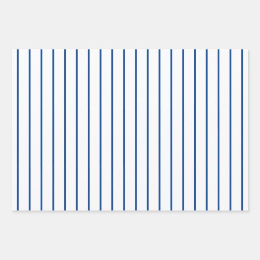 Personalisierter, blauer und weißer Wasseranker Geschenkpapier Set (Vorderseite 3)