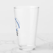 Personalisierter blauer Volleyballspieler der High Glas (Links)