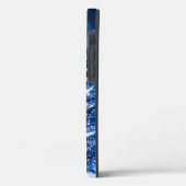 Personalisierter blauer Weihnachtsbaum Case-Mate iPhone Hülle (Rückseite / Links)