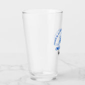 Personalisierter Blaues High School Cheerleader Glas (Rechts)