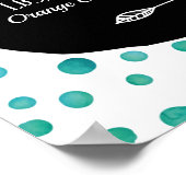 Personalisierter Blaufleckenposter Poster (Ecke)