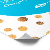 Personalisierter Blaufleckenposter Poster (Ecke)