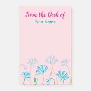 Personalisierter Blaumohn Post-it Klebezettel