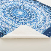 Personalisierter Blaustein Mandala Sherpadecke (3/4)