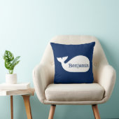 Personalisierter Blauwal Kissen (Stuhl )