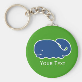 Personalisierter Blauwal Schlüsselanhänger