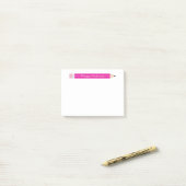 Personalisierter Bleistift-Lehrer Notepad, benutze Post-it Klebezettel (Auf Schreibtisch)