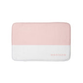 Personalisierter Blindfarbblock in Rosa Badematte (Vorderseite)