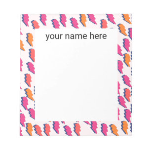 Personalisierter Blitzstich Notizblock