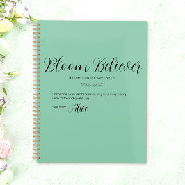 Personalisierter Bloom Glaube Planer