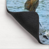 Personalisierter Blue Heron Fishing Mousepad (Ecke)