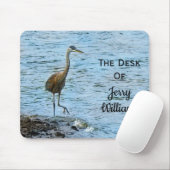 Personalisierter Blue Heron Fishing Mousepad (Mit Mouse)