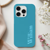 Personalisierter Blue Name Phone Case