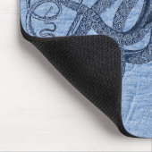 Personalisierter Blue Octopus Mouse Pad Mousepad (Ecke)