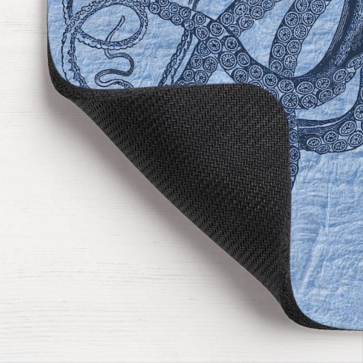 Personalisierter Blue Octopus Mouse Pad Mousepad (Ecke)